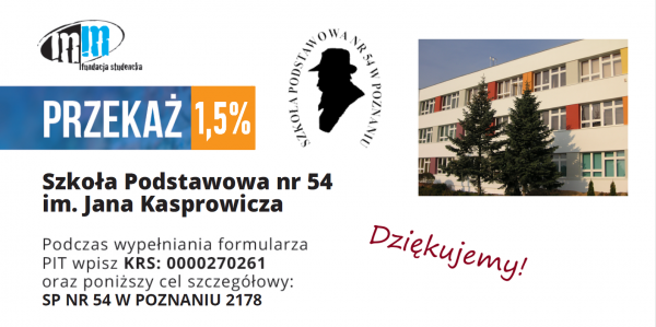 Wspieraj edukację przekaż 1,5%