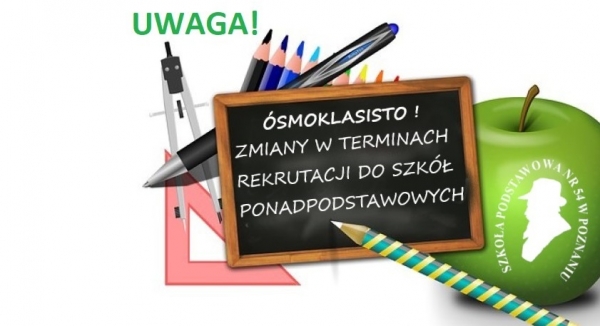 Ważny komunikat dla ósmoklasistów.